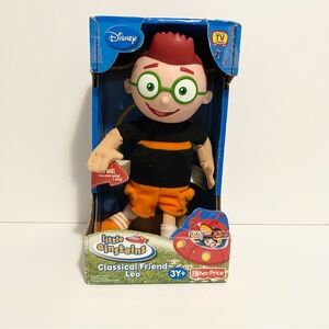 Disney Live Little Einsteins Leo Plush Singing New in Package 2007 Y2K Toy Doll